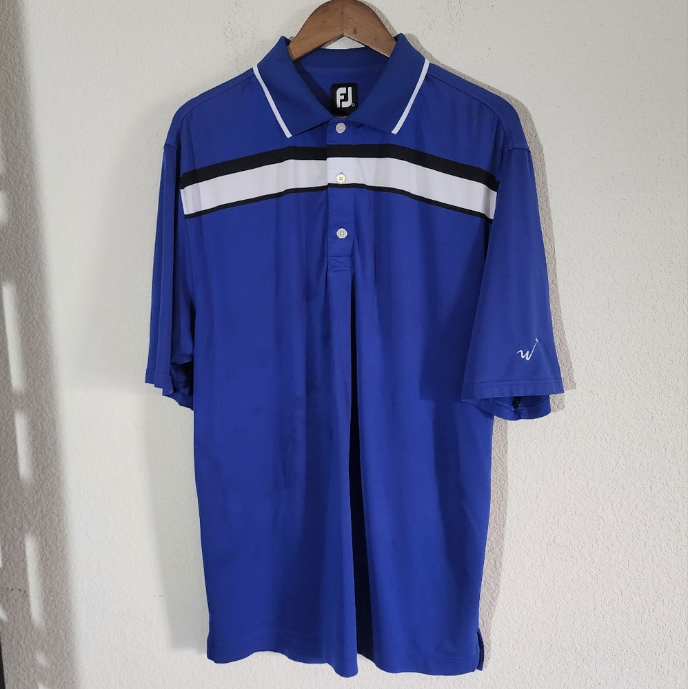 Footjoy large Blue Mens Golf Polo  ‎         Bin 24